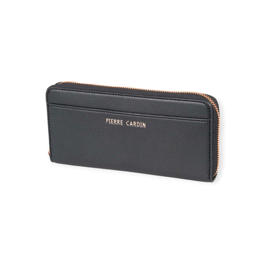 Pierre Cardin Ladies Purse Pierre Cardin Camilla Zip Around Purse Black (7701888532569)