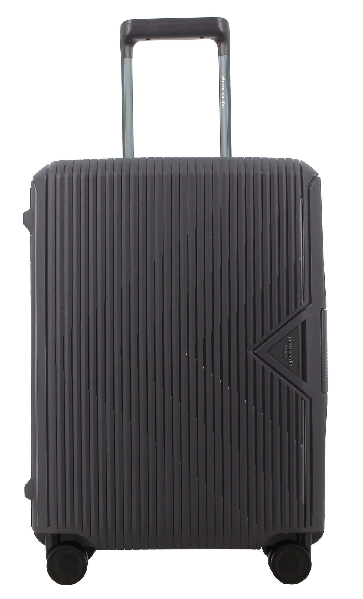 Pierre Cardin Suit Case Pierre Cardin Cannes Case 24 Inch Medium Luggage Charcoal/Orange
