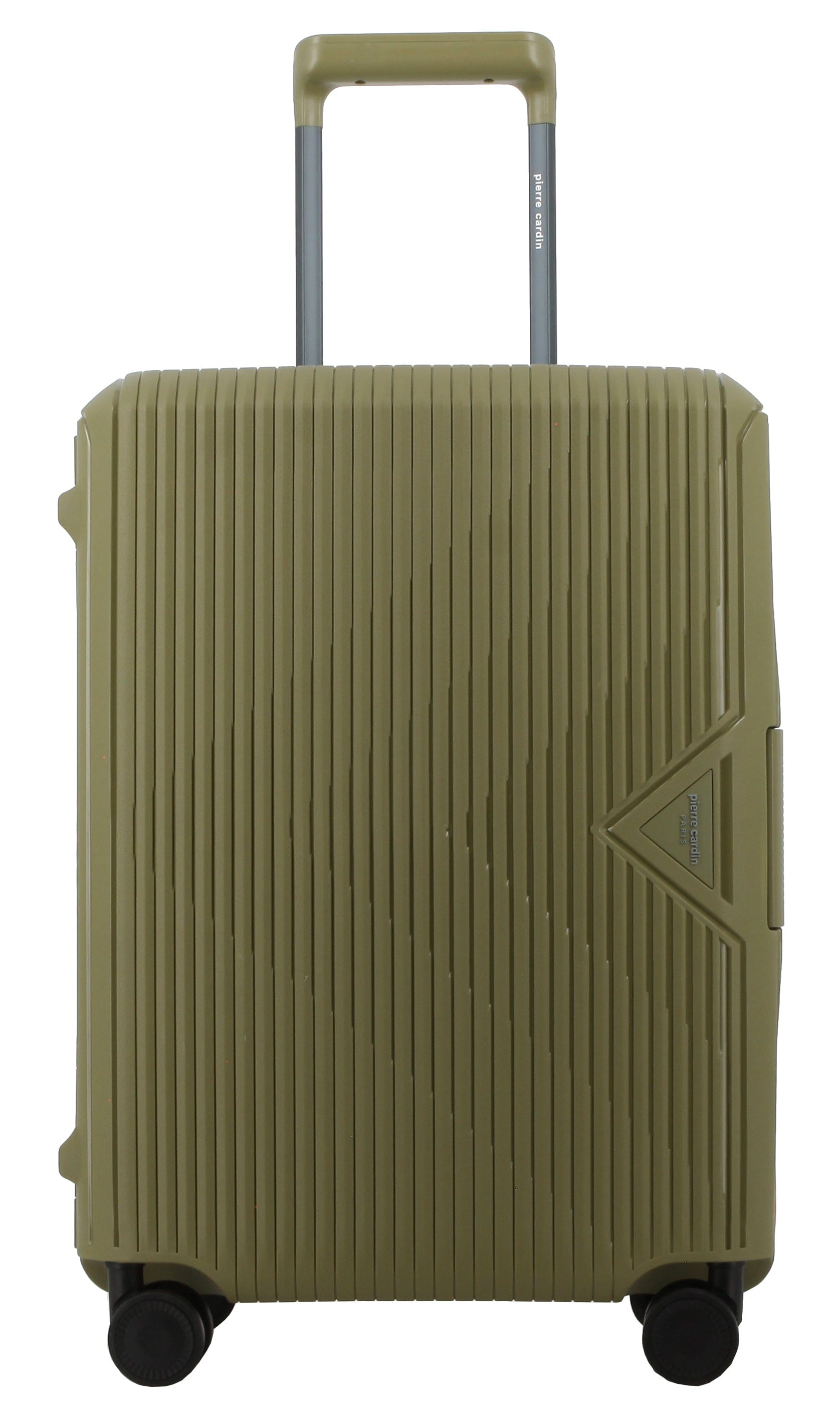 Pierre Cardin Suitcase Pierre Cardin Cannes Clip Case Luggage 20 Inch Green/Orange