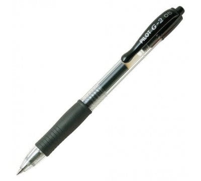 Pilot Tech & Office Pilot G2 Retractable Gel Ink Pen Extra Fine 0.5mm Black BL-G2-5 (7397055594585)