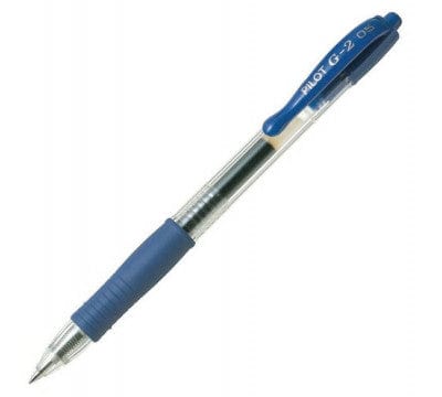 Pilot Tech & Office Pilot G2 Retractable Gel Ink Pen Extra Fine 0.5mm Blue BL-G2-5 (7397057003609)
