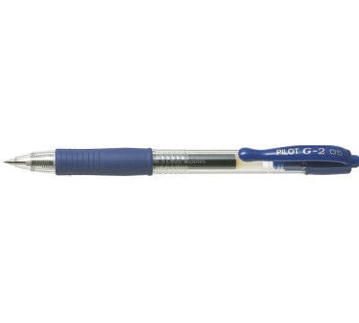 Pilot Tech & Office Pilot G2 Retractable Gel Ink Pen Extra Fine 0.5mm Blue BL-G2-5 (7397057003609)