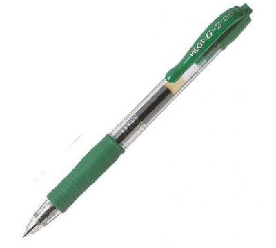 Pilot Tech & Office Pilot G2 Retractable Gel Ink Pen Extra Fine 0.5mm Green BL-G2-5 (7397058674777)