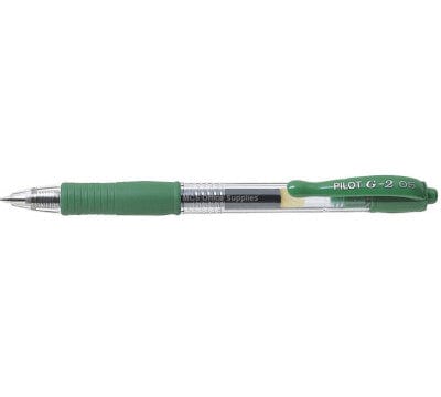 Pilot Tech & Office Pilot G2 Retractable Gel Ink Pen Extra Fine 0.5mm Green BL-G2-5 (7397058674777)