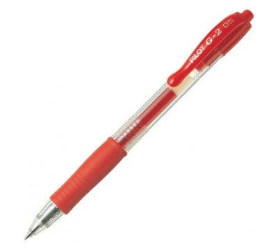 Pilot Tech & Office Pilot G2 Retractable Gel Ink Pen Extra Fine 0.5mm Red BL-G2-5 (7397057953881)