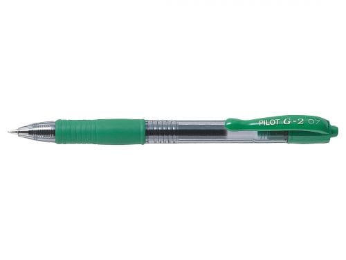 Pilot Tech & Office Pilot Gel Ink Fine Pen 0.7mm Green BL-G2-7 (7397051695193)