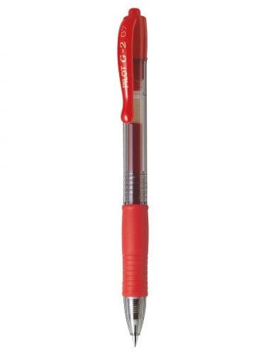 Pilot Tech & Office Pilot Gel Ink Fine Pen 0.7mm Red BL-G2-7 (7397048877145)