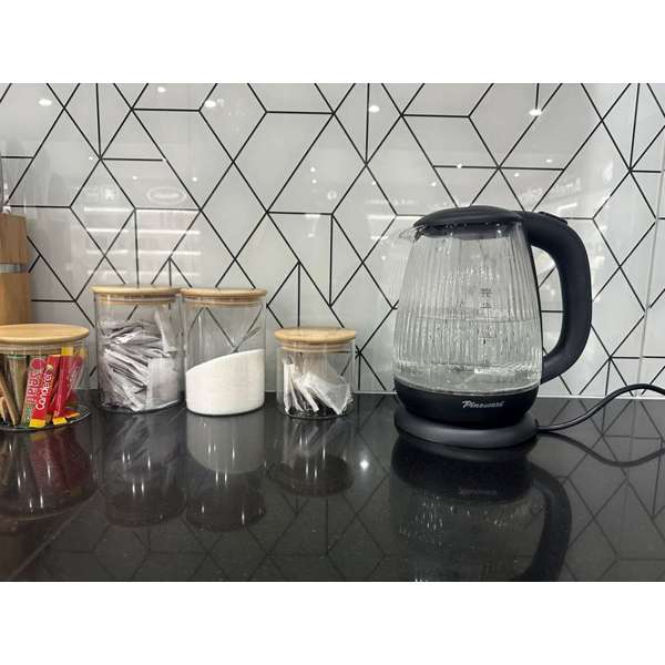 Pineware KETTLE Pineware 1.7L Ribbed Glass Kettle PRGK360