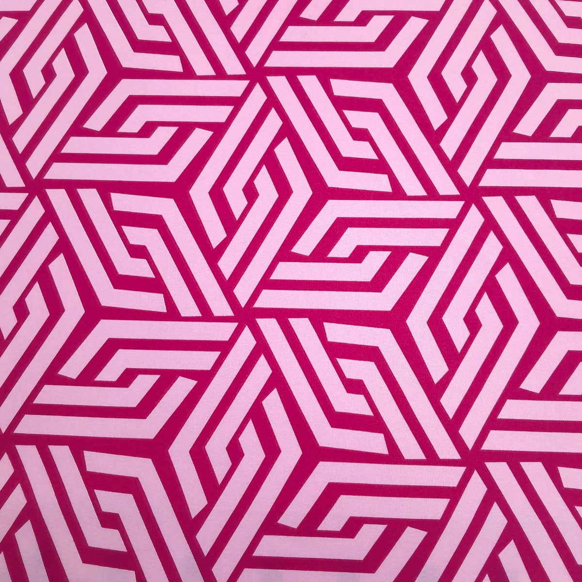 Printed Mini Matt Hepta Pink 140 cm