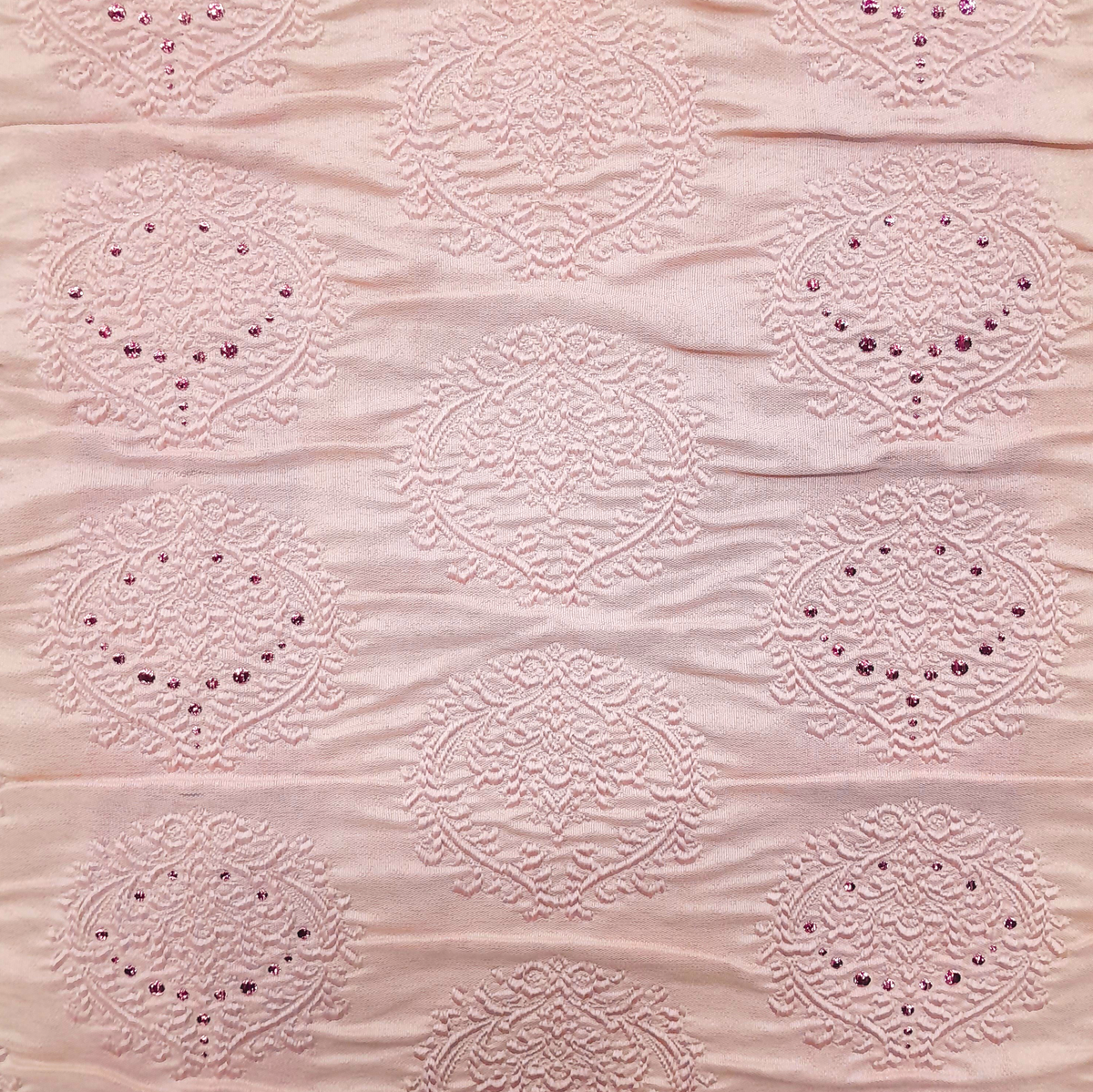 Fabric Turkish Curtain Floral Rosa 280 cm.