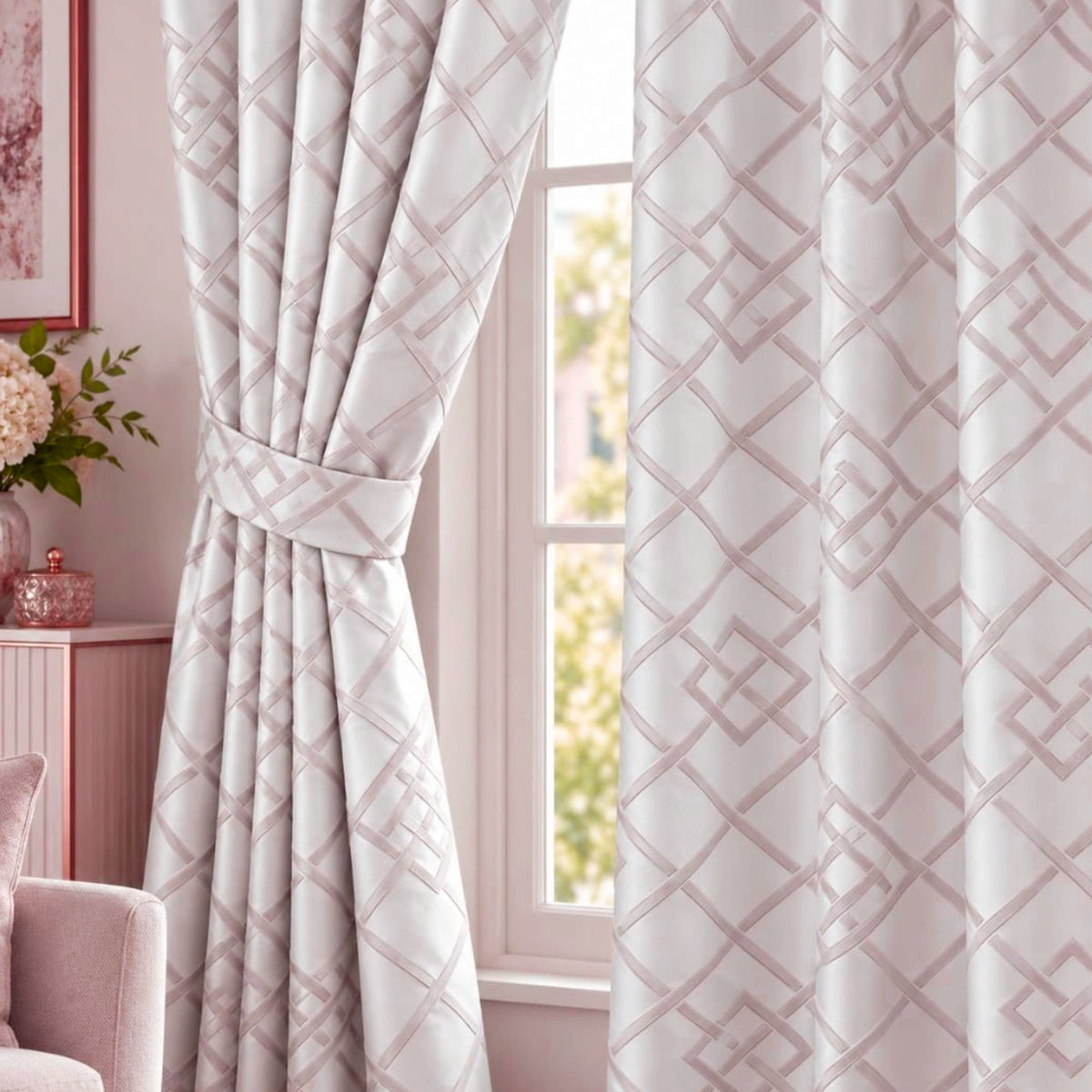 Fabric Curtain Polyester Triangle V2 3510 Champagne 280 cm