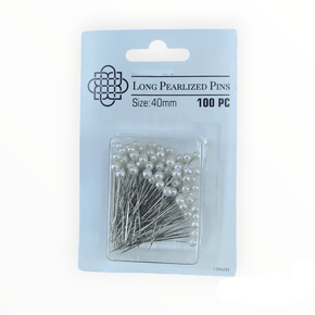 PINS HABBY Cream Long Pearlized Pins 40 mm (7670712369241)