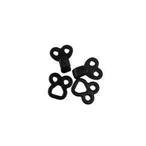 PINS HABBY Plastic Hook & Eye 8mm Black (7524560470105)