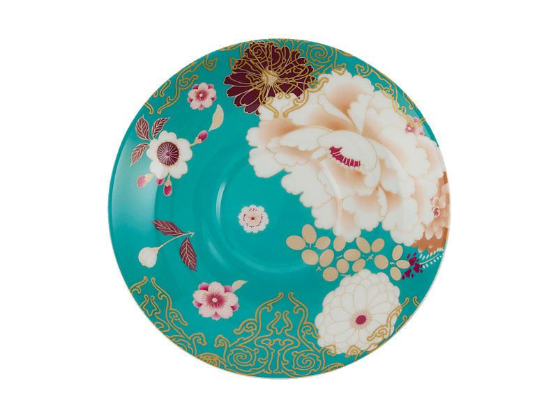 Maxwell & Williams Kimono Cup & Saucer 300ml Teal PK0411