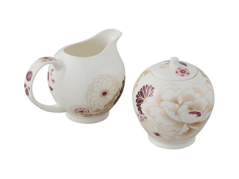 Maxwell & Williams Kimono Sugar & Creamer White PK0967.