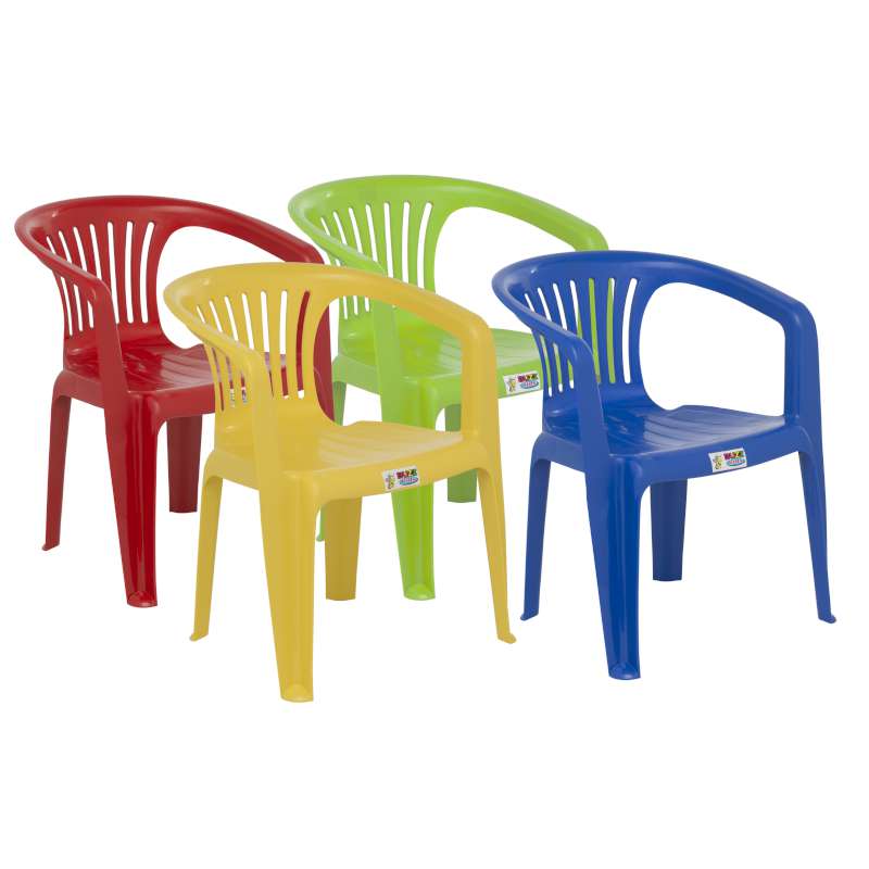 Plastic Chair Babies & Kids Kiddies Arm Chair Assorted Colours (2061613498457)