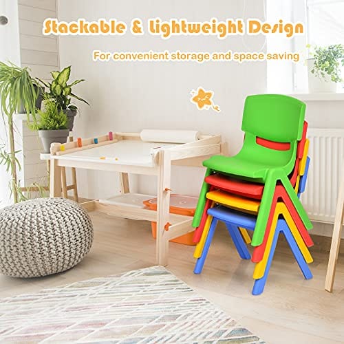 Plastic Chair Babies & Kids Kids Strong Stackable Plastic Chair Black (7807346901081) (7807329468505) (7937550942297)