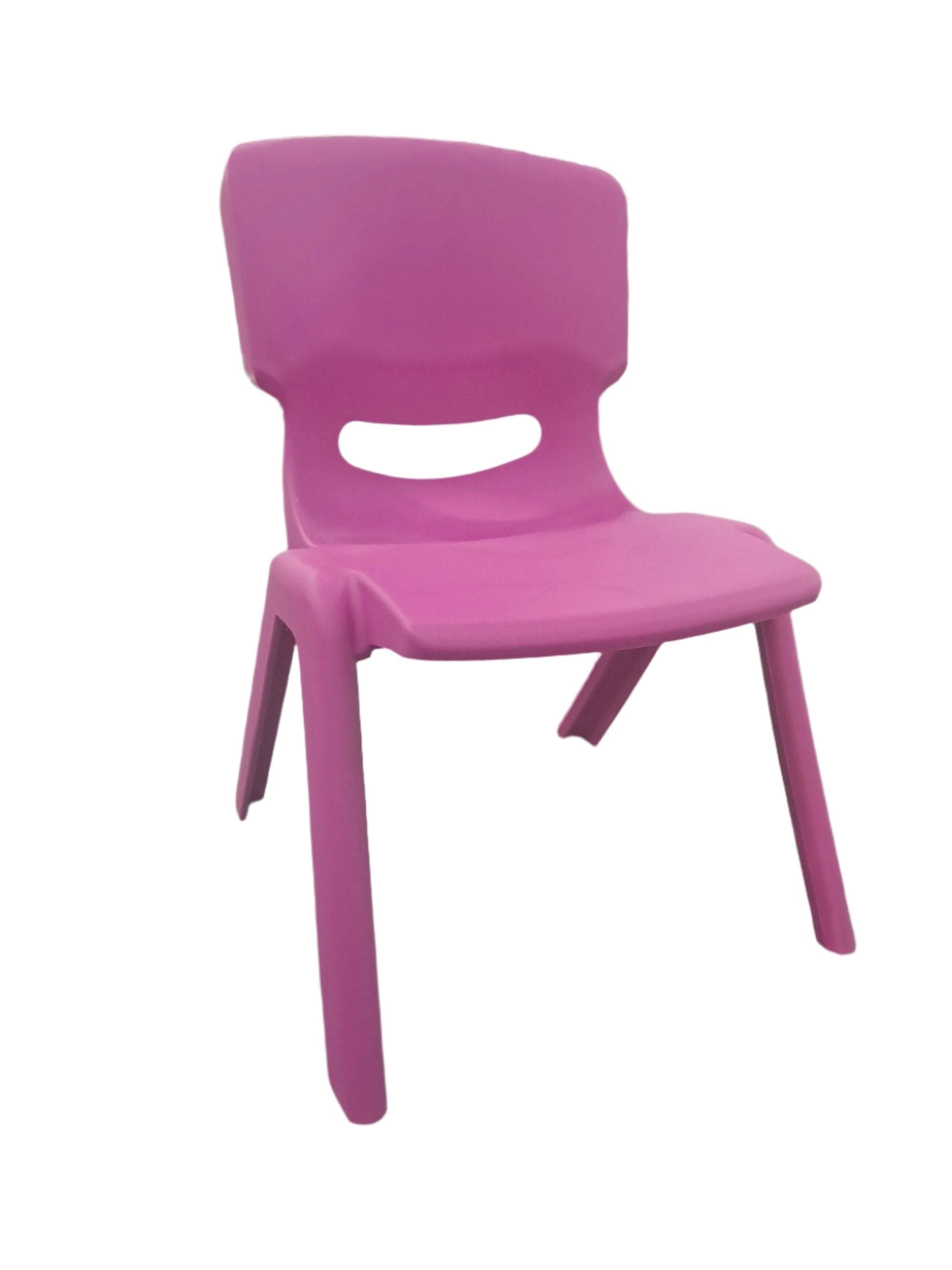 Plastic Chair Babies & Kids Kids Strong Stackable Plastic Chair Cerise Pink (7807358664793)