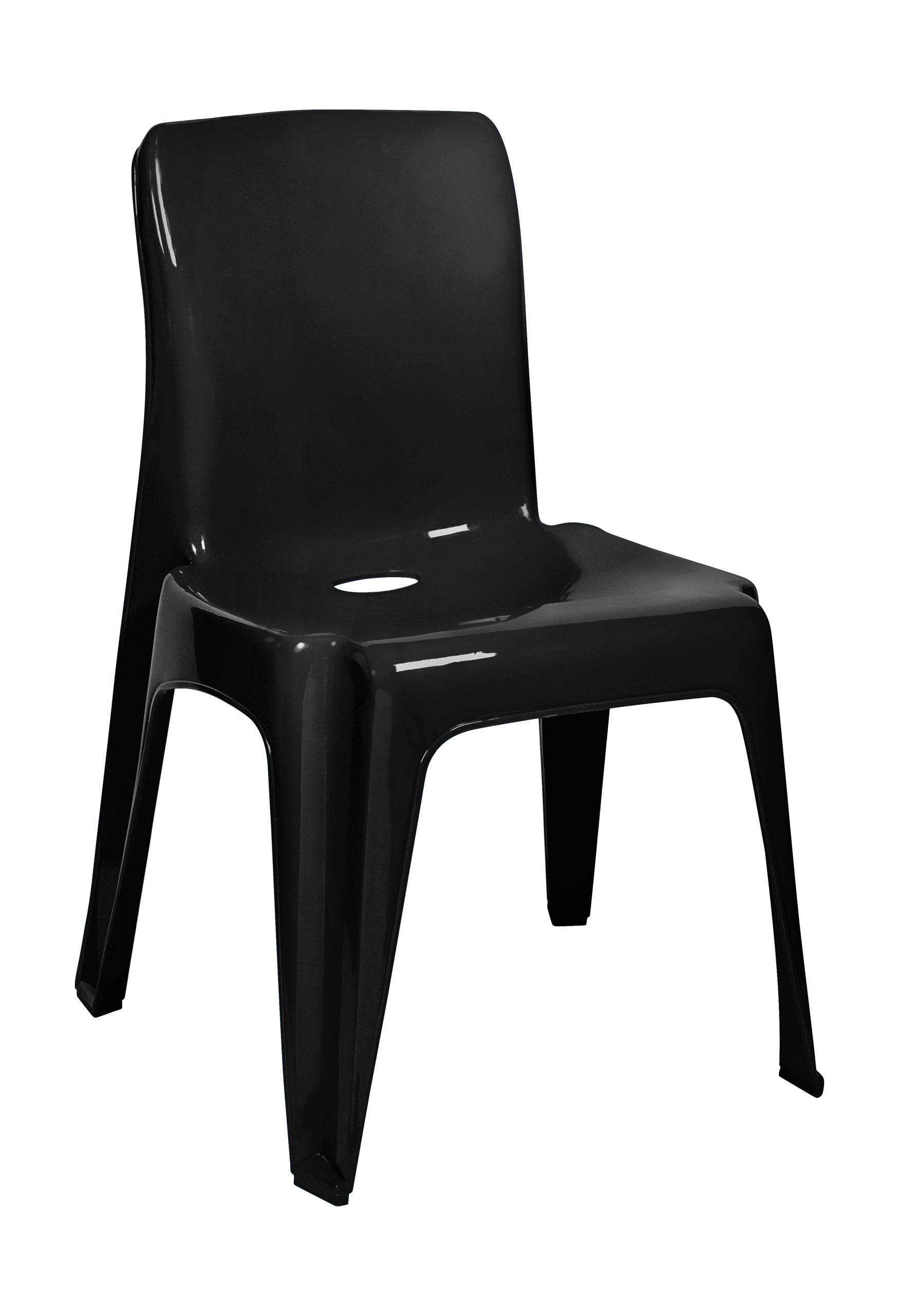 Plastic Chair Kitchen Black Heavy Duty Plastic Chair (2061759250521)