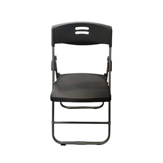 Plastic Chair Plastic Chair Plastic Folding Catering Chair Light Duty Black (7801323946073)