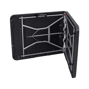 plastic Table table Rectangular Folding Table 1.8M Black (7121596317785)