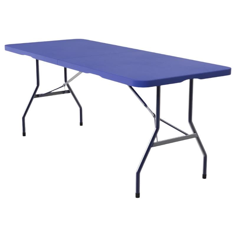plastic Table table Rectangular Folding Table 1.8M Blue FT-BLUE (7801317064793)