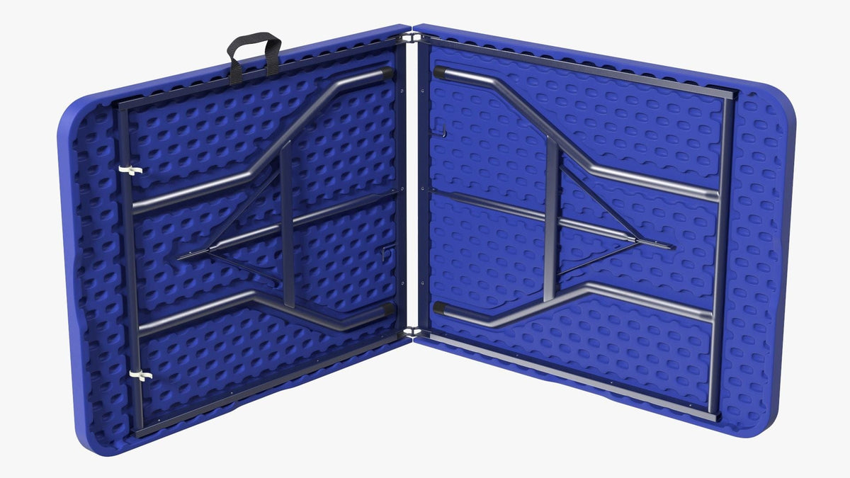plastic Table table Rectangular Folding Table 1.8M Blue FT-BLUE (7801317064793)