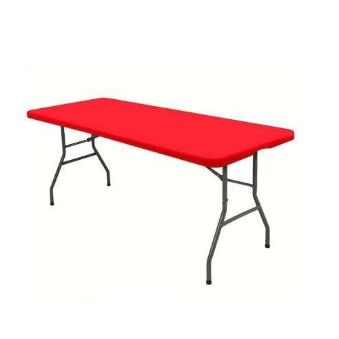 plastic Table table Rectangular Folding Table 1.8M Red FT-RED (7801307136089)