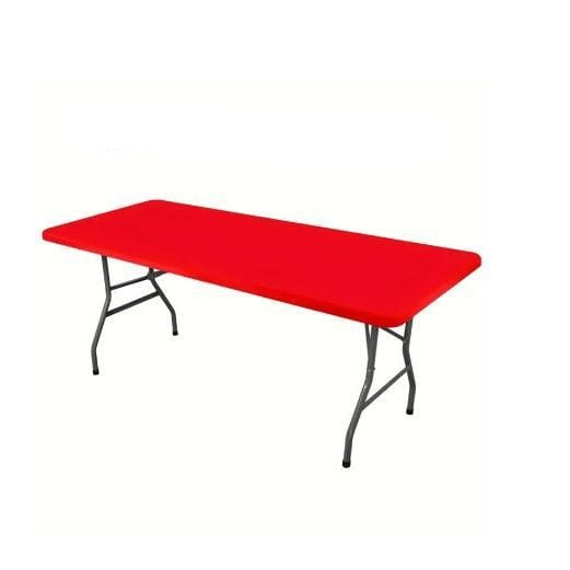 plastic Table table Rectangular Folding Table 1.8M Red FT-RED (7801307136089)