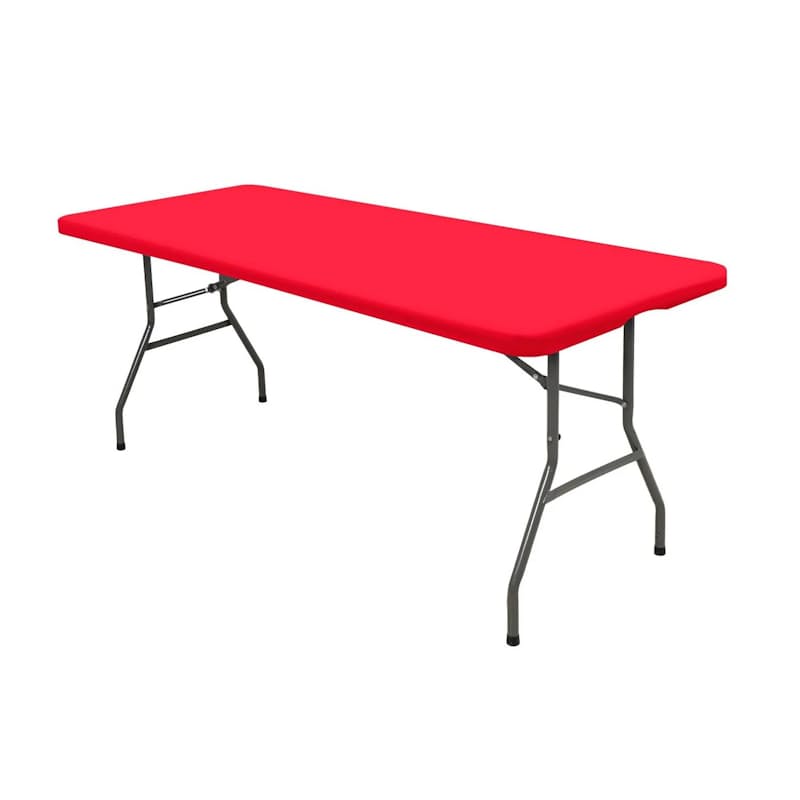 plastic Table table Rectangular Folding Table 1.8M Red FT-RED (7801307136089)