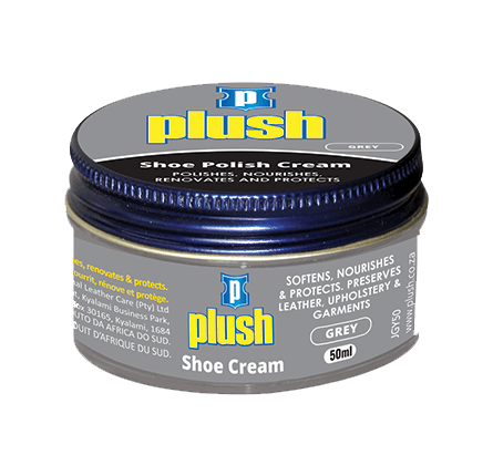 Plush Shoe care Plush Shoe Polish Cream Grey (7808653033561)