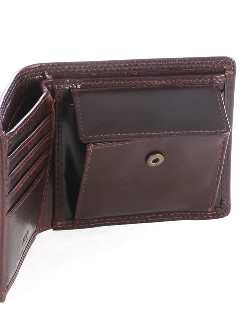 Polo Kenya Billfold with Coin Section In Brown PO450092.