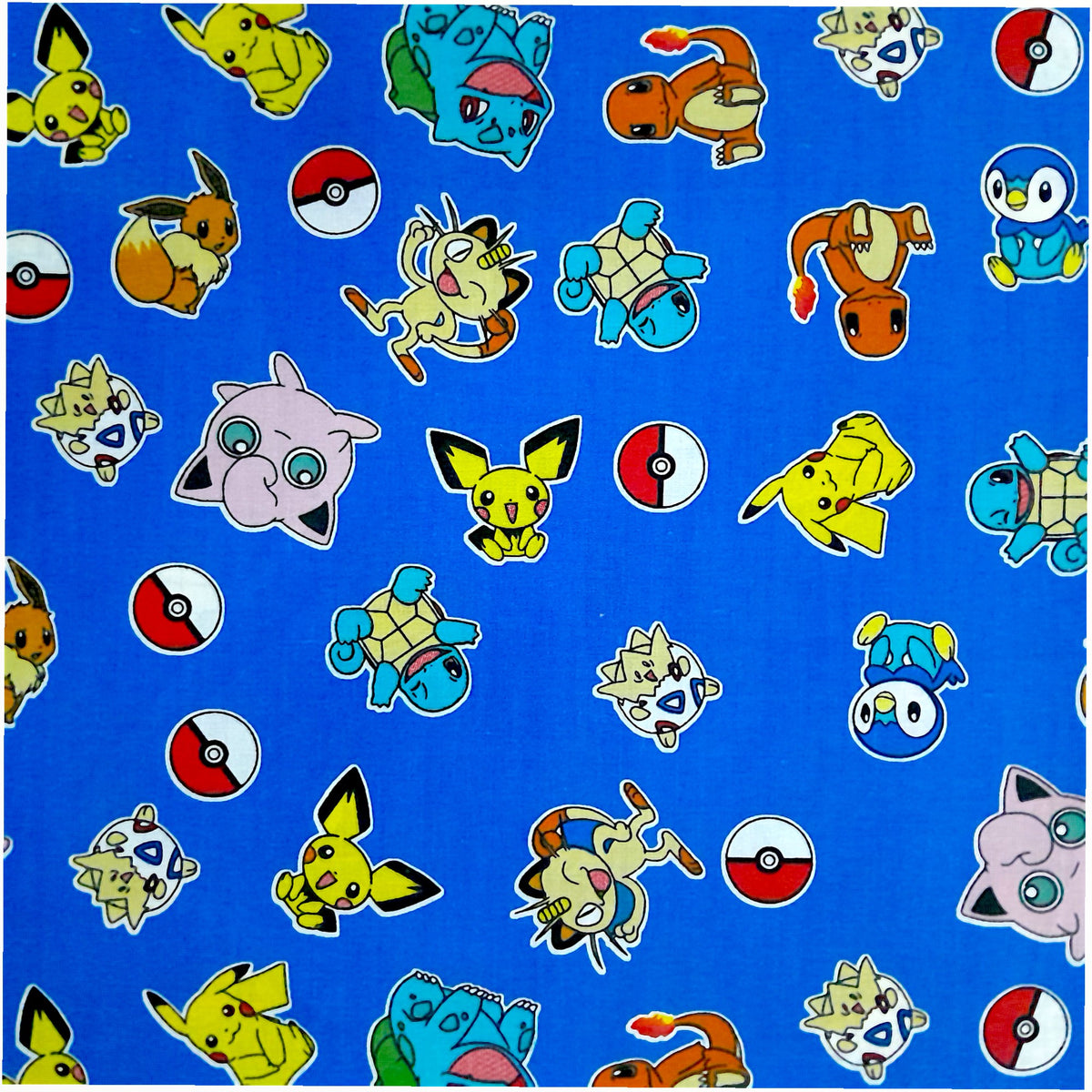 Printed Poly Cotton Pokémon Sheeting 240 cm