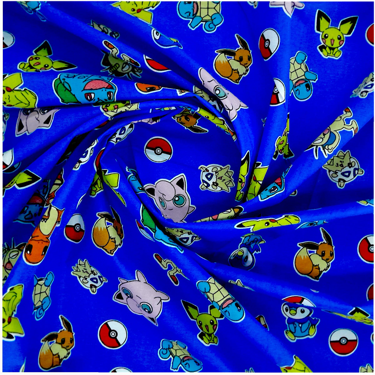 Printed Poly Cotton Pokémon Sheeting 240 cm