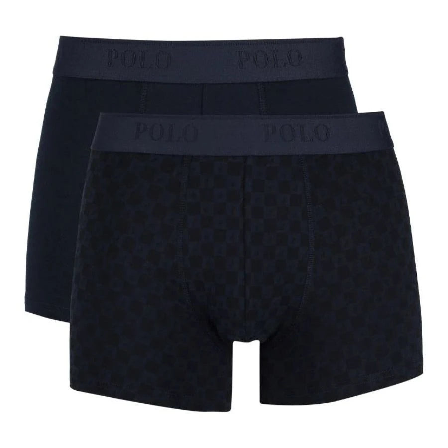 Polo Mens 2 Pack Boxer Set In Navy 0075777.