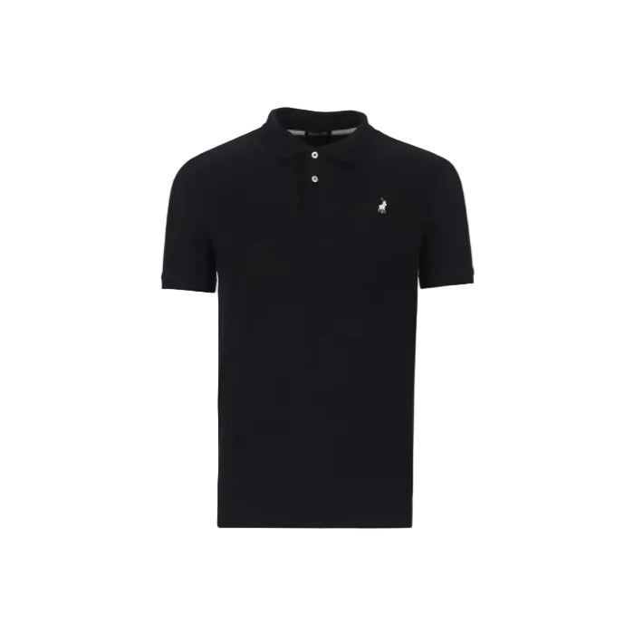 Polo Mens Carter Stretch Pique Short Sleeve Golfer-Black 0007517
