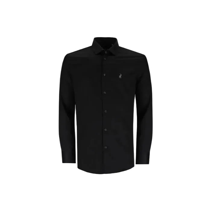 Polo Mens Custom Fit Greig Shirt-Black 0061171