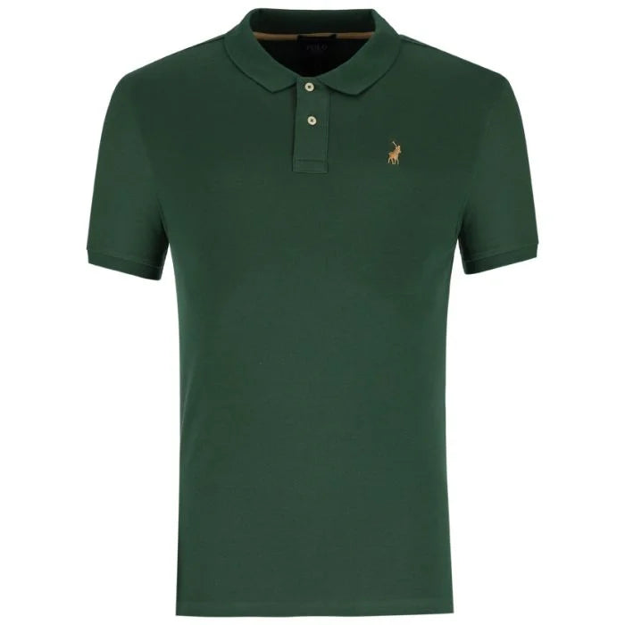 Polo Men's Essential Pique Short Sleeve Golfer Green