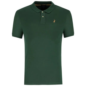 Polo Men's Essential Pique Short Sleeve Golfer Green