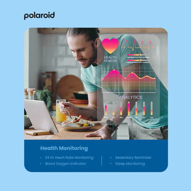 Polaroid Smart Watch Polaroid  Smart  PA88 Full Touch Active Watch