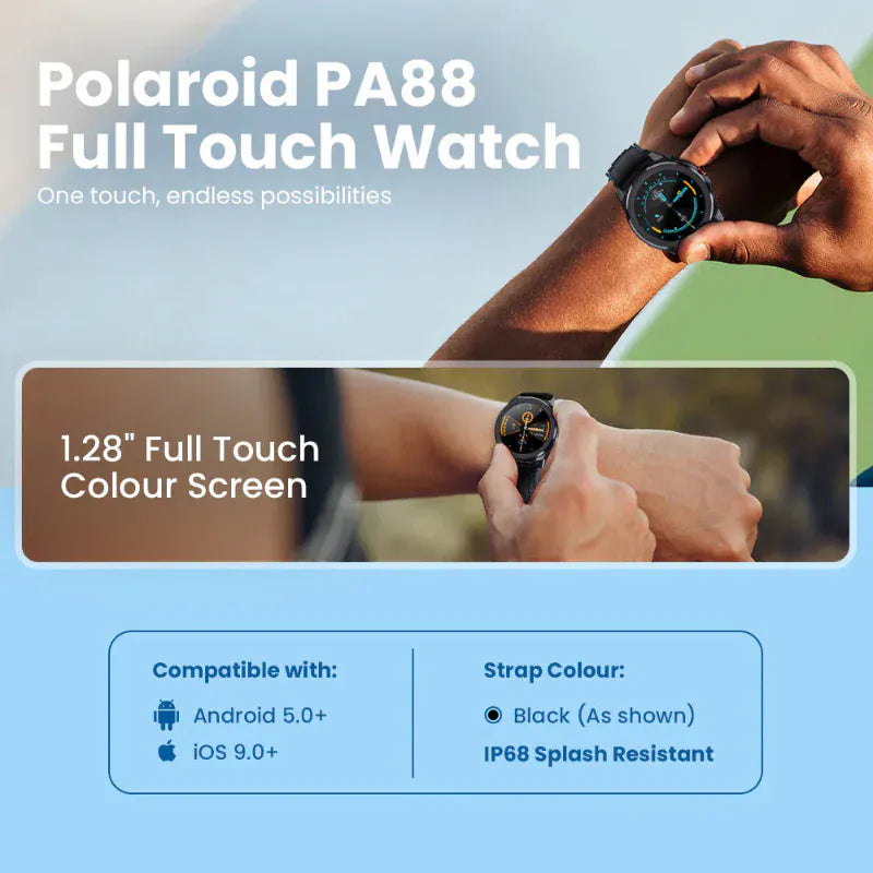 Polaroid Smart Watch Polaroid  Smart  PA88 Full Touch Active Watch