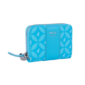 Polo Aqua Polo Ladies Mini Zip Purse Aqua (7400847278169)