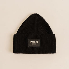 Polo Beanies Polo Wide Cuff Beanie Black (7301062983769)