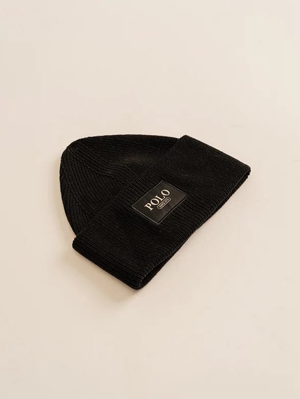 Polo Beanies Polo Wide Cuff Beanie Black (7301062983769)