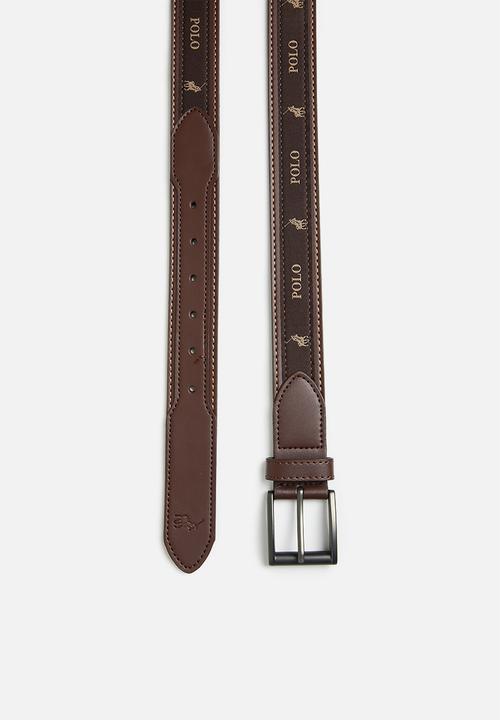 Polo Belts Polo Alessandro Coated Leather Belt  Brown (7781720096857)