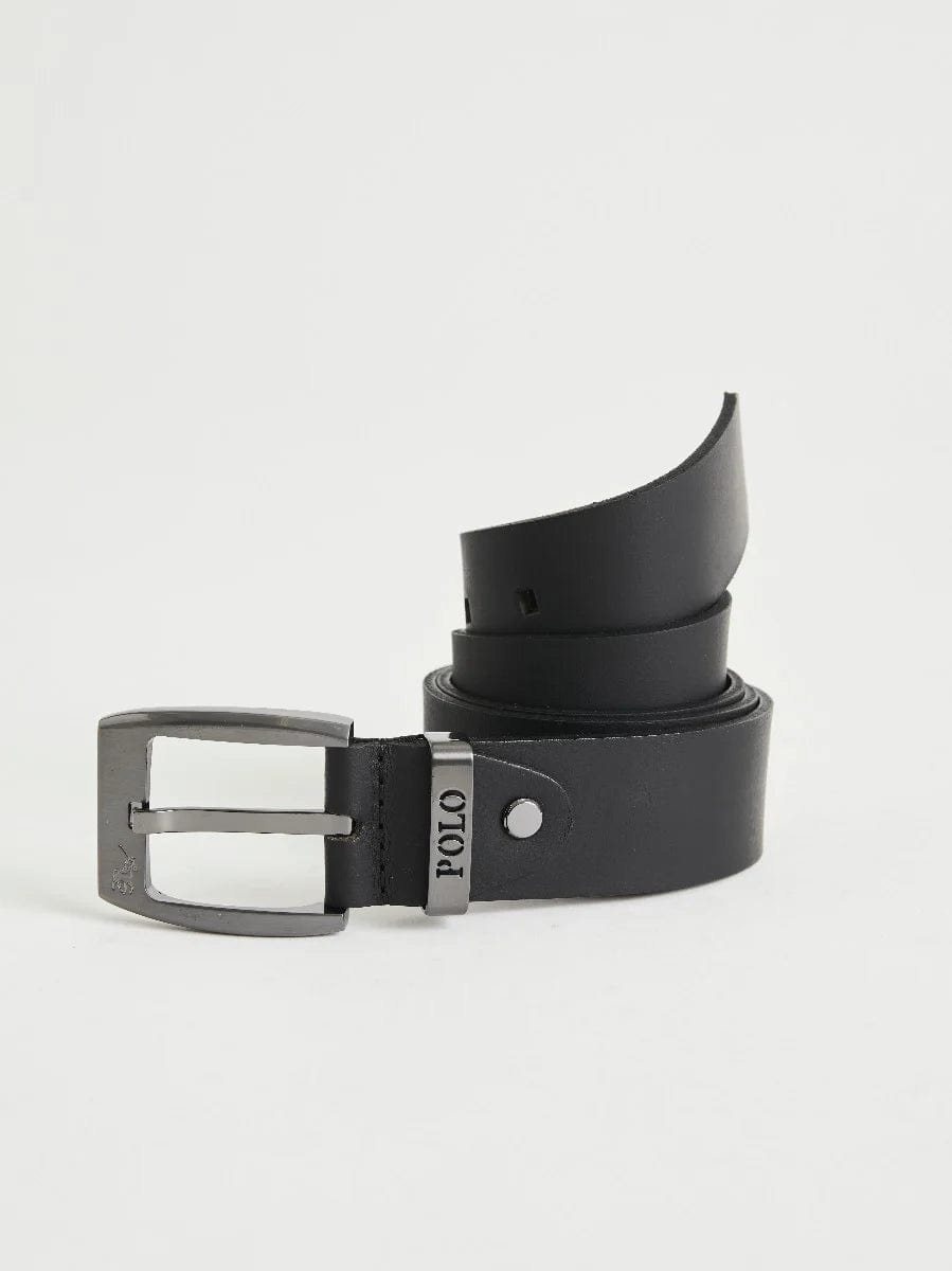 Polo Belts Polo Calvin Black Mens Belt (7781730615385)