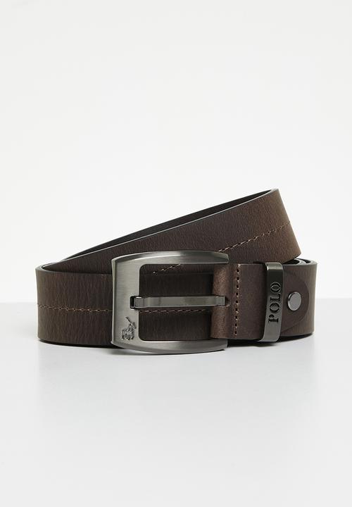 Polo Belts Polo Calvin Leather Belt  Brown