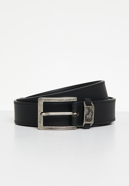 Polo Belts Polo Jayden Leather Belt  Black