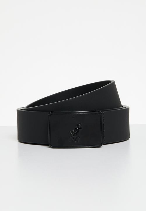 Polo Belts Polo Silvio Leather Belt  Black (7781727338585)