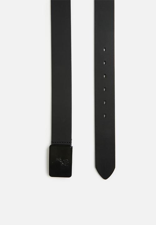 Polo Belts Polo Silvio Leather Belt  Black (7781727338585)